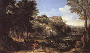 Gaspard Dughet Landscape with a Dancing Faun china oil painting reproduction